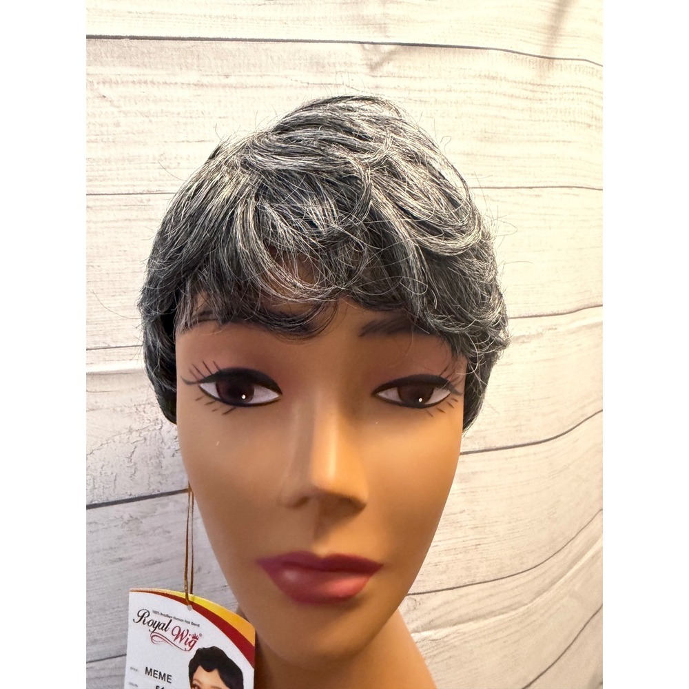 Color 51 pixie wig human hair blend